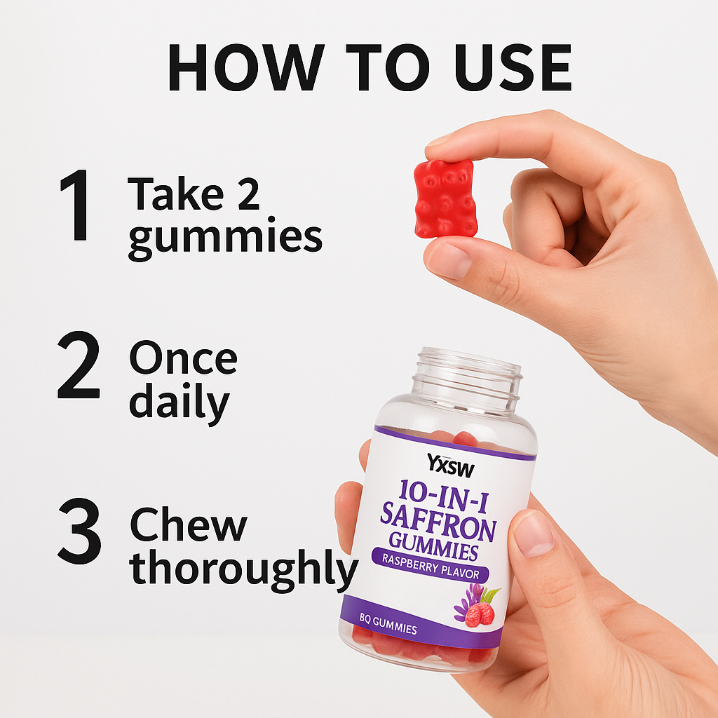 Aura Clarity Integrate 10-in-1 Saffron Gummies
